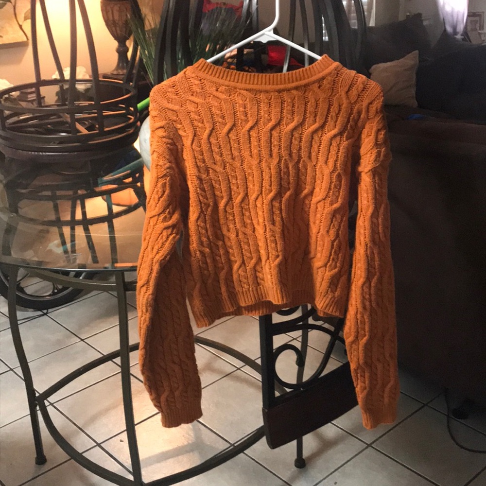 Orange Fall Sweater